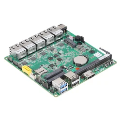 Qotom-placa base de 5 x I225-V, dispositivo Lan Celeron J4125 Pfsense Firewall Router, Mini PC Q750G5, 2,5G