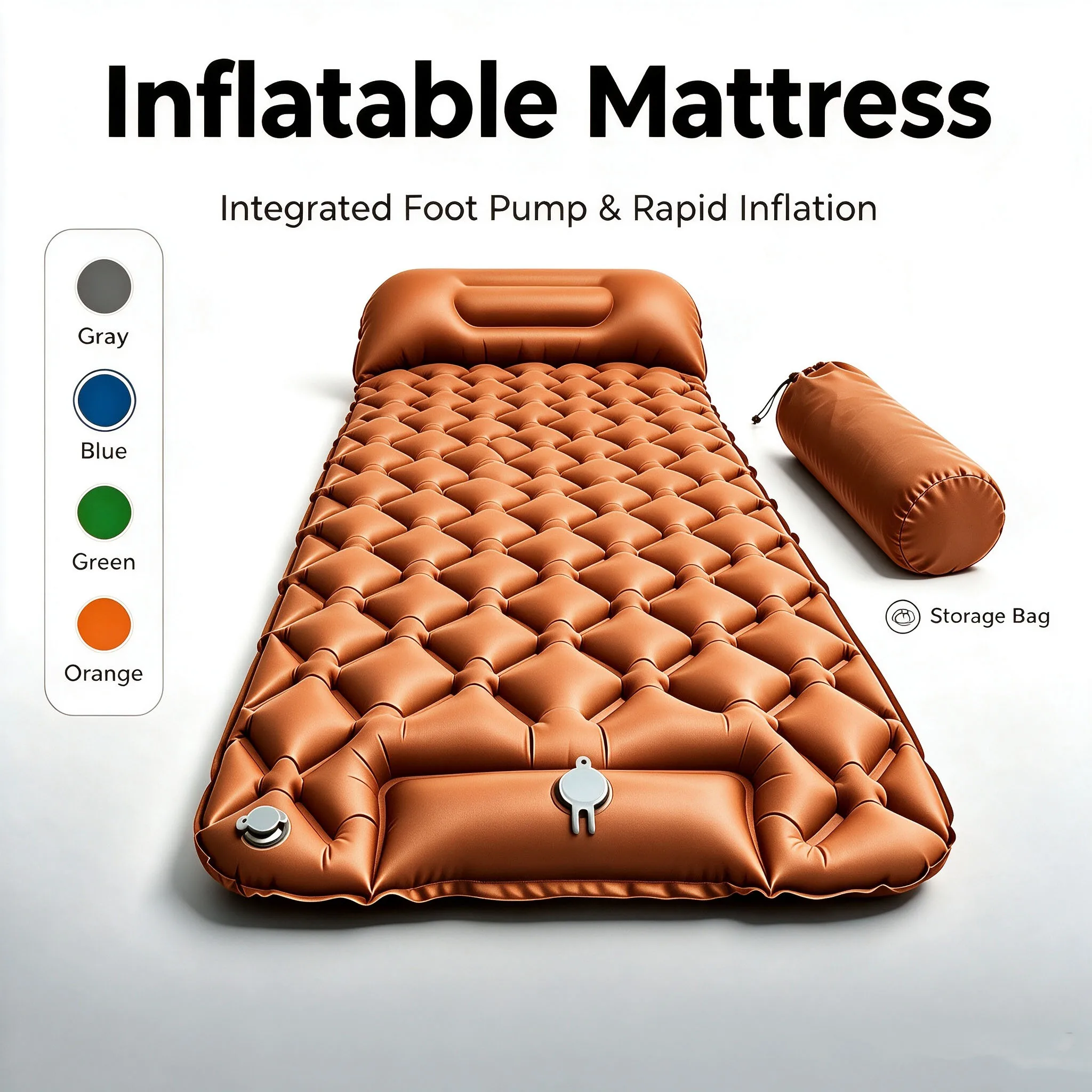 Built-in Foot Pump Inflatable - đánh giá và giá Outdoor Furniture Pillows