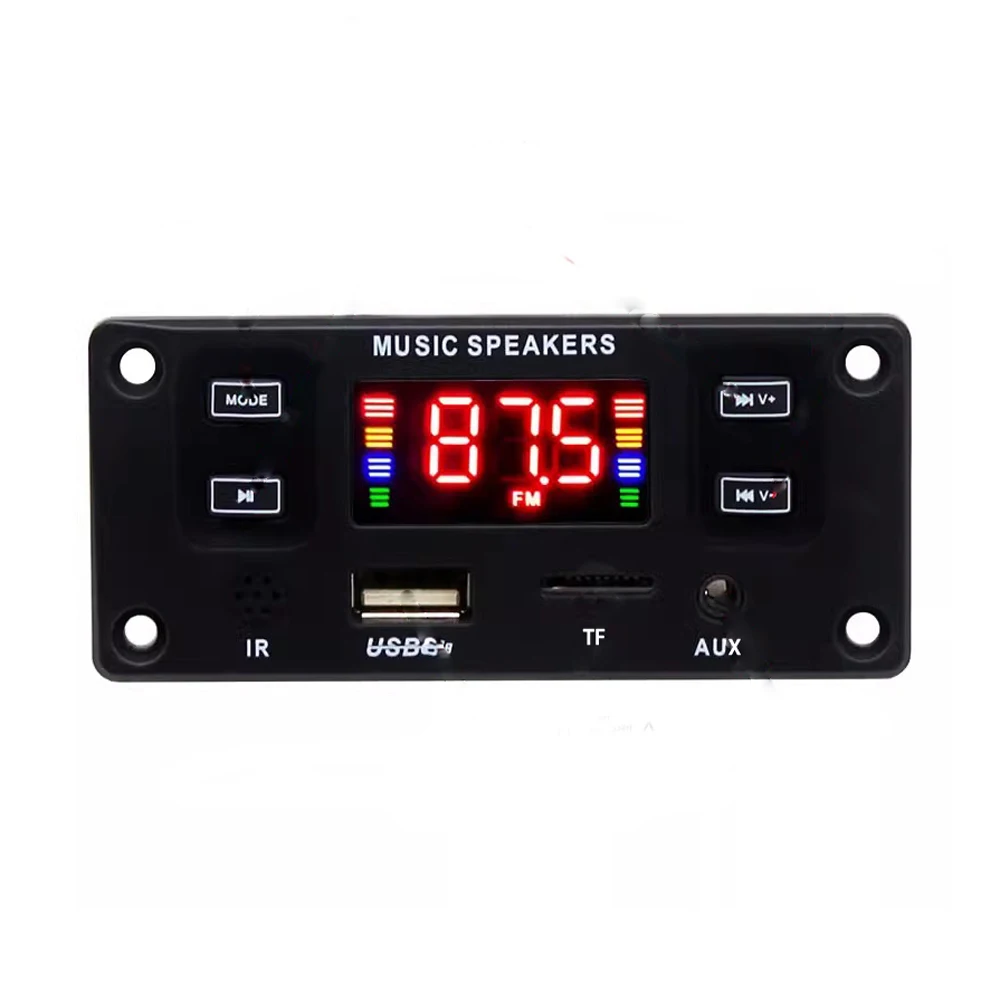 Car Audio Decoder Amplifier Board Stereo Amplifier USB TF FM Radio Module Bluetooth 12V WMA MP3 Player with remote control