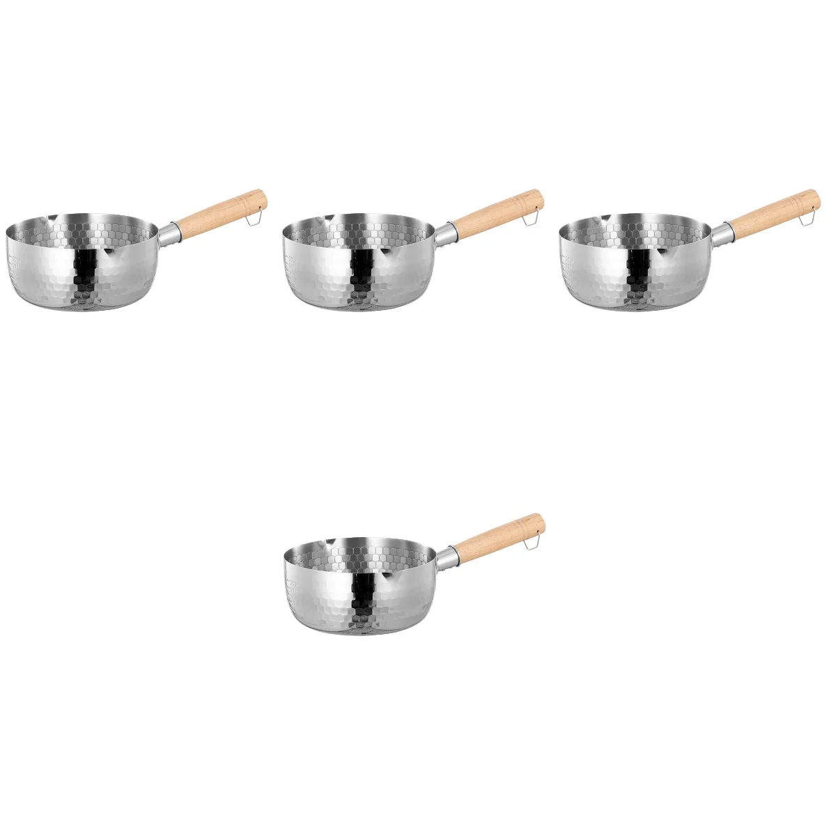 

4 Count Pans Sauce Outdoor Metal Set Stew Stainless Steel Stockpot Saucepan Baby Food Cooking Nonstick