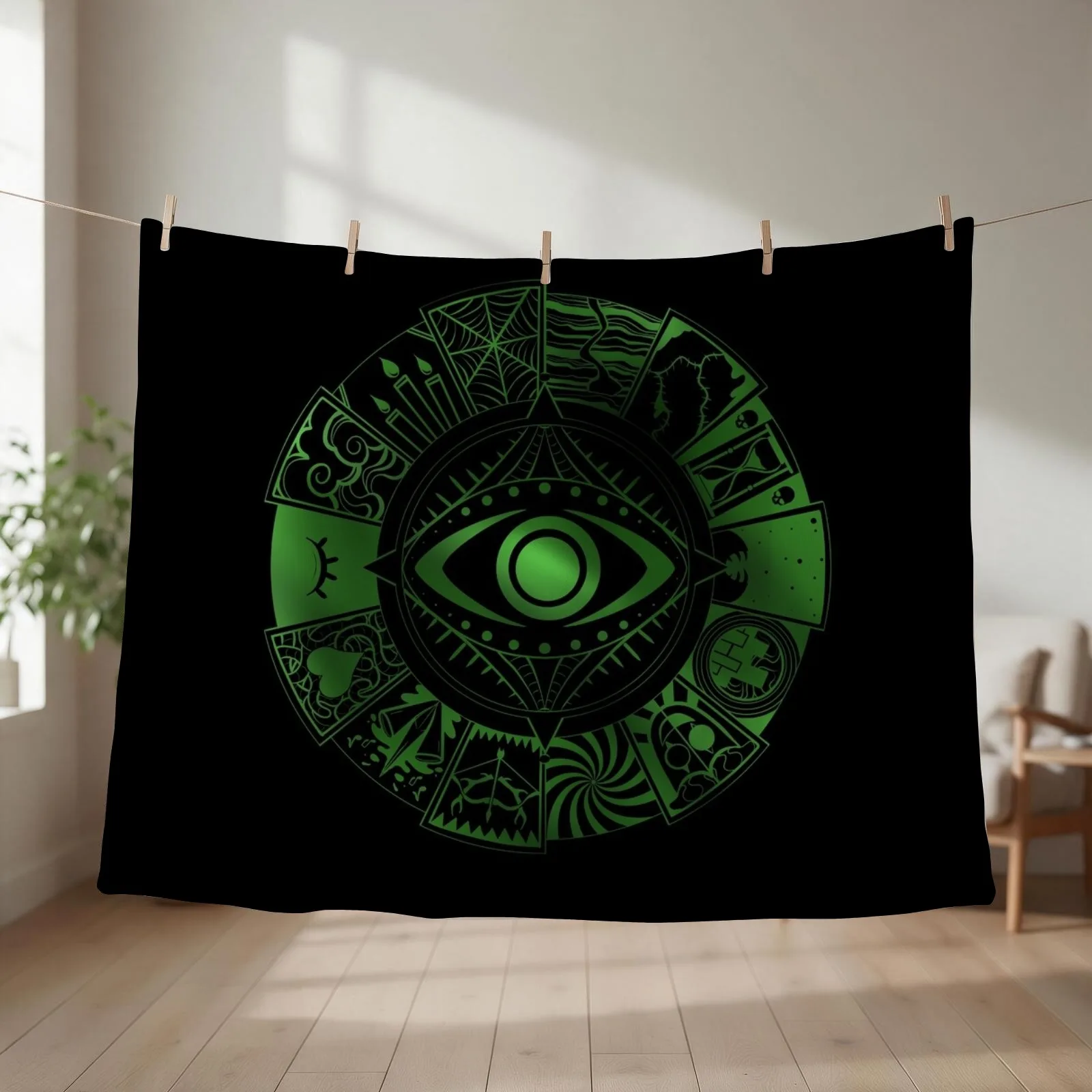 Fears Wheel Throw Blanket couch cozy soft plush fuzzy picnic outdoor blanket
