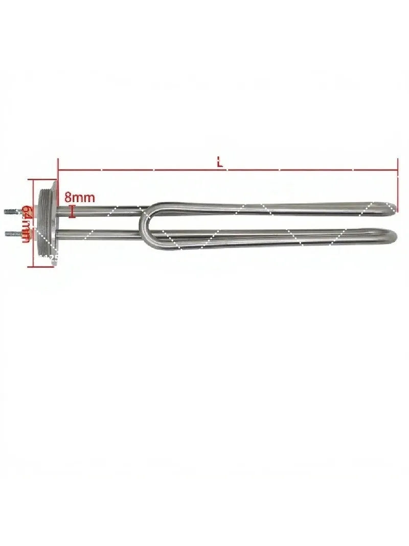 Tri Clamp OD 64mm Flanged Immersion Heater Electric Water Brewing Element 220v 2.5kw 3.5kw 2 Inch