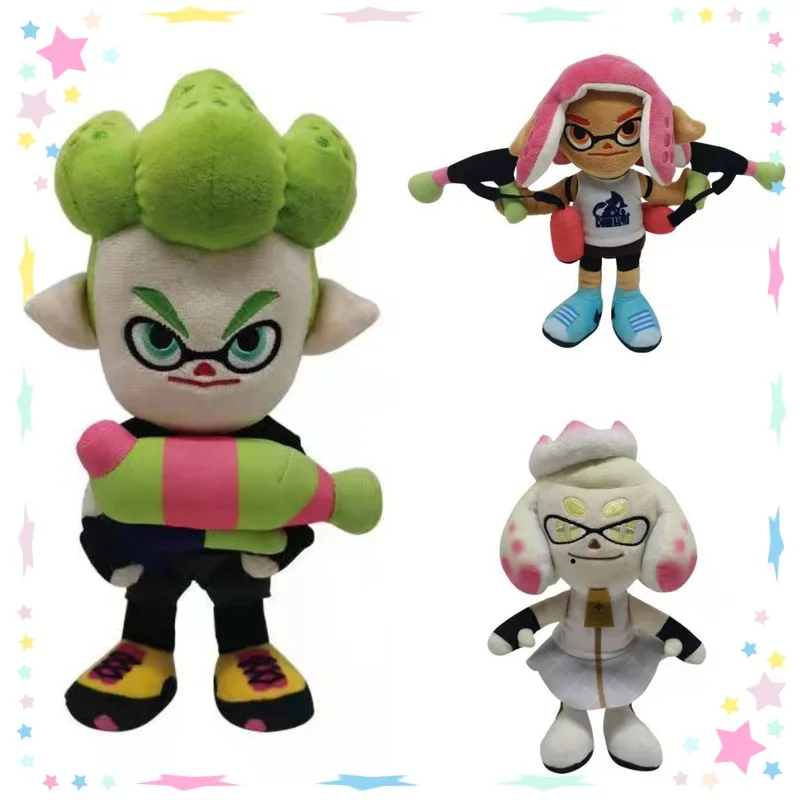Switch Splatoon2 juguetes de peluche juego de dibujos animados personajes muñecas juguetes de peluche suaves para niños y fanáticos