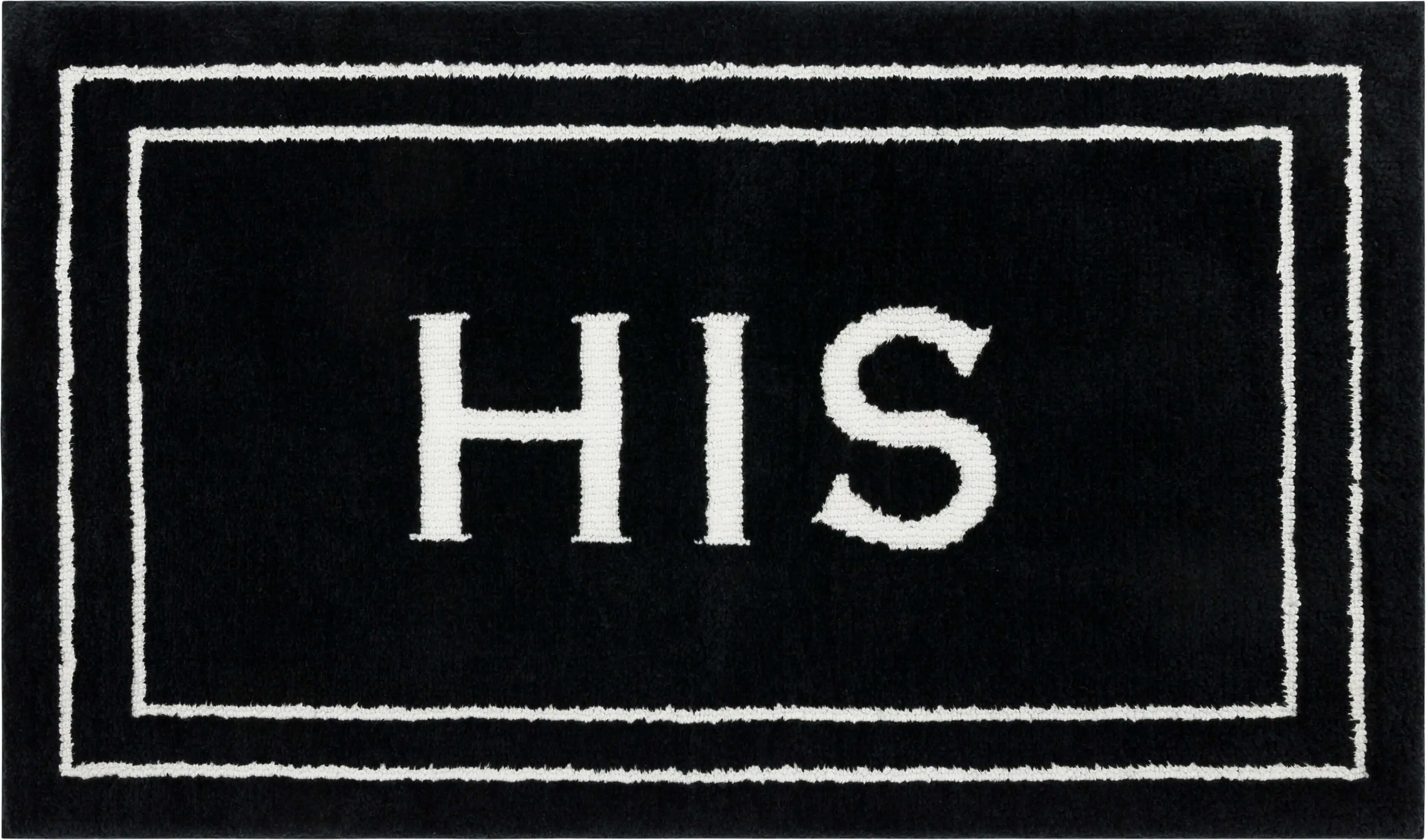 

Knitted plush pile washable polyester non-slip bath mat in ebony size 2 feet by 3 feet 4 inches