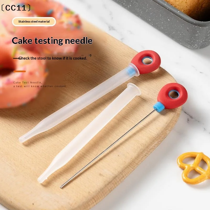Reusable Cake Tester Probe With Non Slip Silicone Handle For Home Baking Doneness Check〔CC11〕