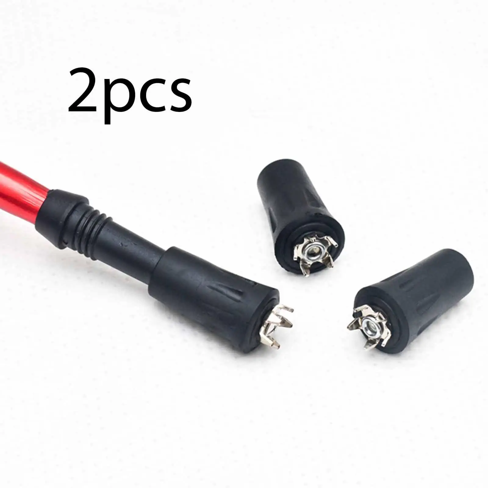 Cane Crutch Tip Strong Grip Spike Base Removable Rubber Sleeves Trekking Pole Tip Replacement for Outdoor Mobility