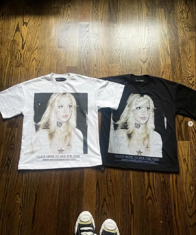 Y2K Harajuku Streetwear Women Hip-hop Trendy Brand Vintage Cotton Casual Oversized T-shirt Gothic Punk Retro Graphic Top Men