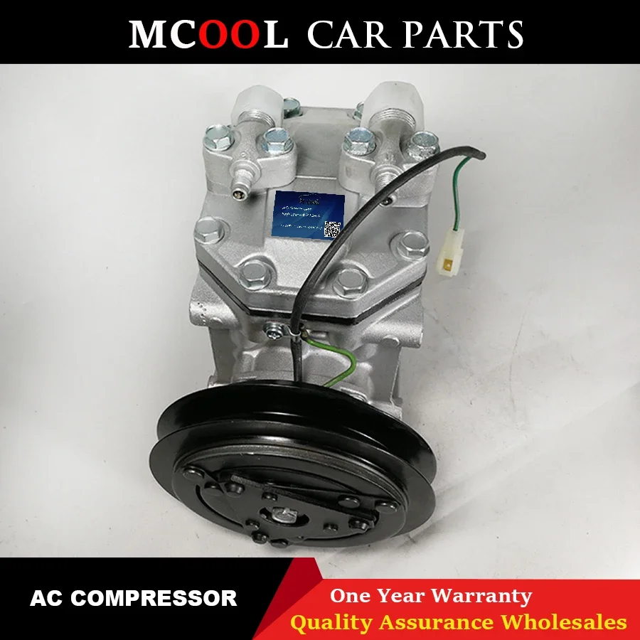 Compresor de aire acondicionado de CA automático para camión de combate Mitsubishi Fuso R2211L FK337D 553073   ACA200A007A ME 121066   24V