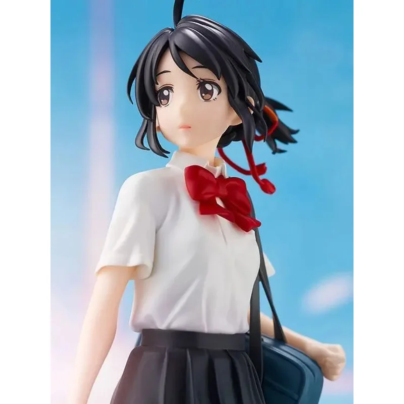 2023 New Anime Your Name 23cm Tachibana Taki & Miyamizu Mitsuha Figure Peripherals PVC Figurines Collectible Doll Toys Gifts