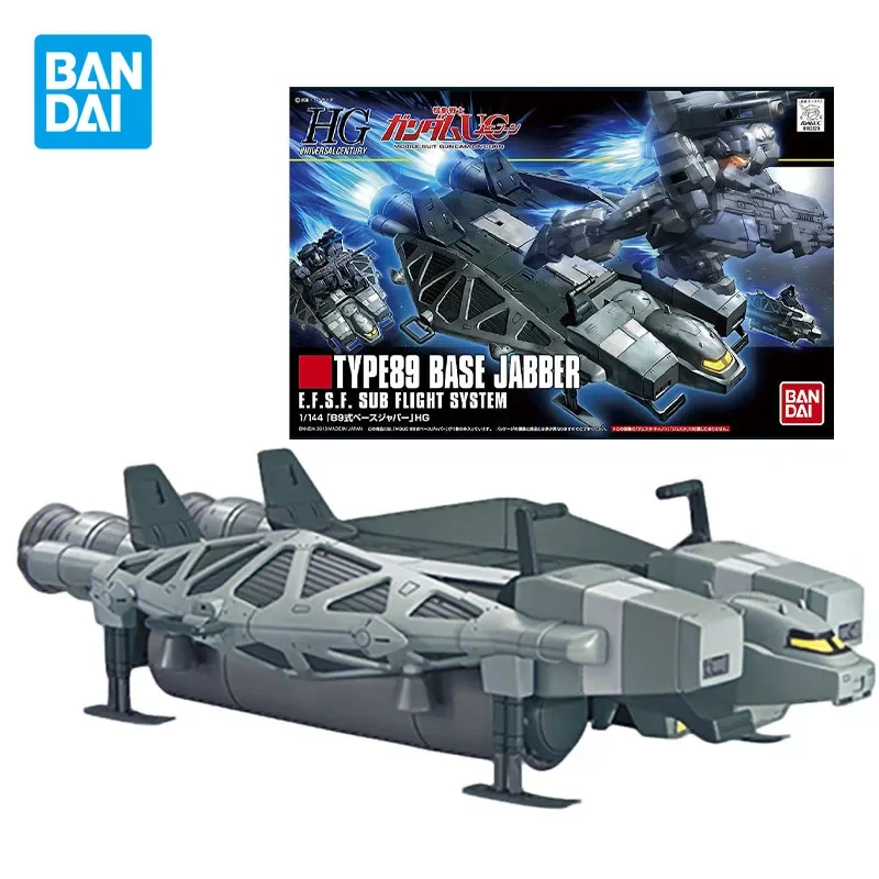 Bandai Original HGUC 1/144 TYPE89 BASE JABBER Anime Action Figure Assembly Model Toys Model Ornaments Gifts for Children Boys