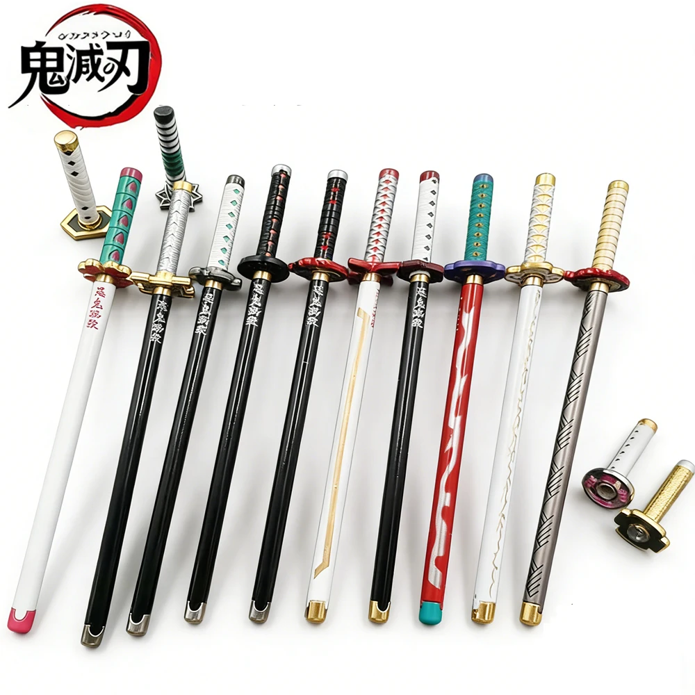 Bolígrafo de anime Demon Slayer con diseño de espada de mi esposa/Zenyi/Moth/Butterfly Blade, bolígrafo de papelería con diseño de cuchillo y rueda del día, bolígrafo de firma.