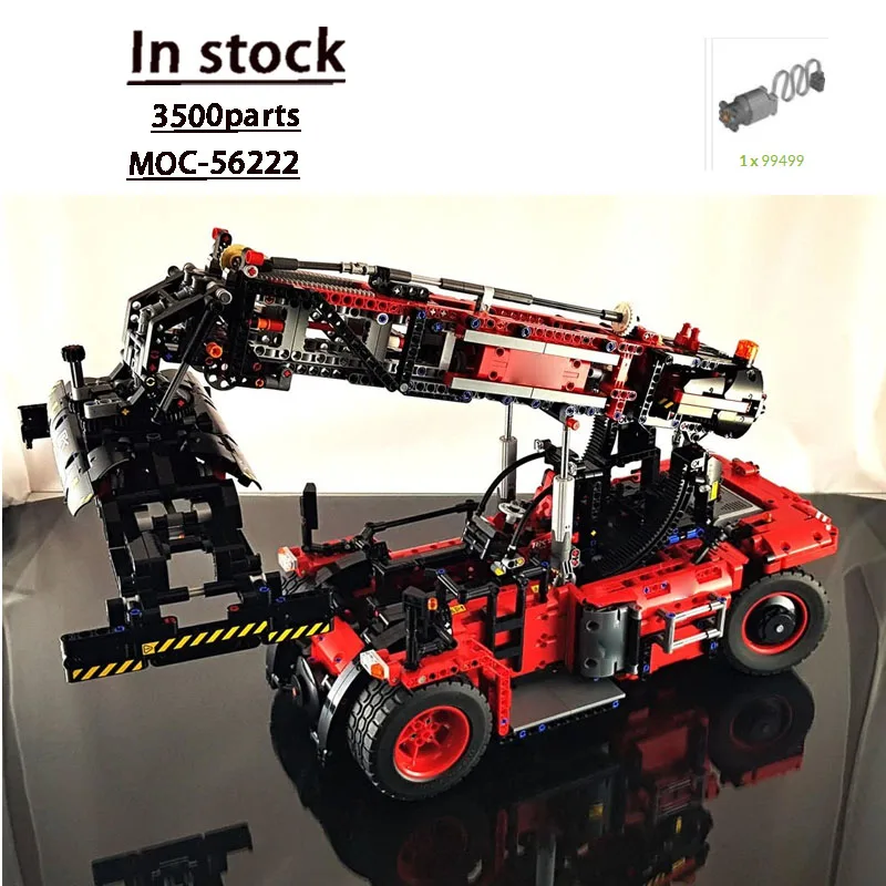 

MOC-56222 Classic New Cargo Crane Truck Building Block Model, 3500Pieces, Birthday Building Block Toy Gift for Boys and Children