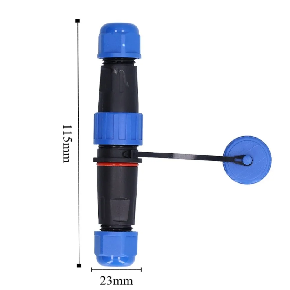 1 Set 4 Pin Aviation Connector 380V 5A IP68 Plug Waterproof PA6 Shell Screw Crimp Connector Electrical Power Device