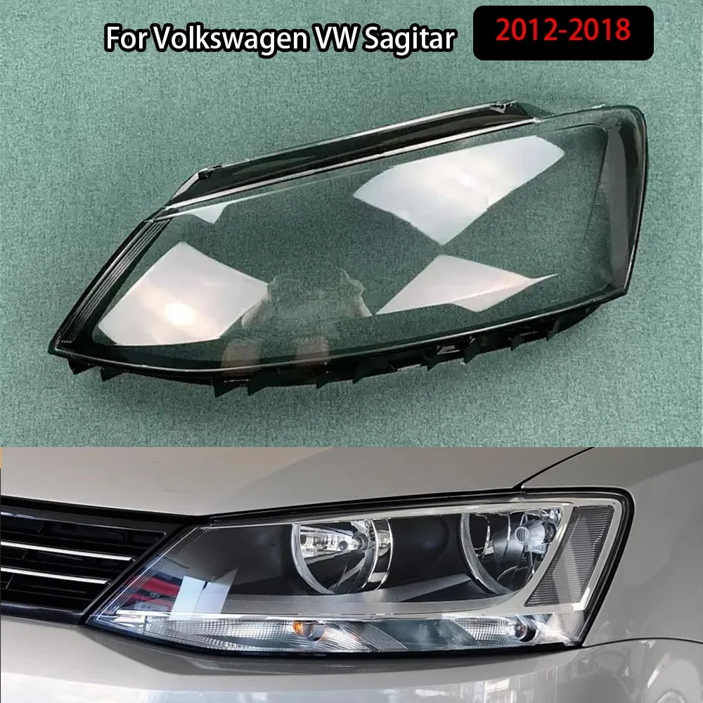 

For Volkswagen VW Sagitar 2012-2018 Headlight Cover Headlamp Shell Transparent Lampshade Case Plexiglass Replace Original Lens