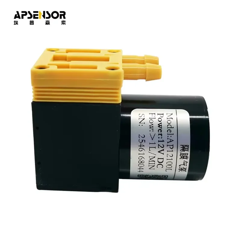 12V 24V Miniature Diaphragm Air Pump High Temperature Resistance -10 to 95 Celsius Low Power Consumption Micro Vacuum Pump