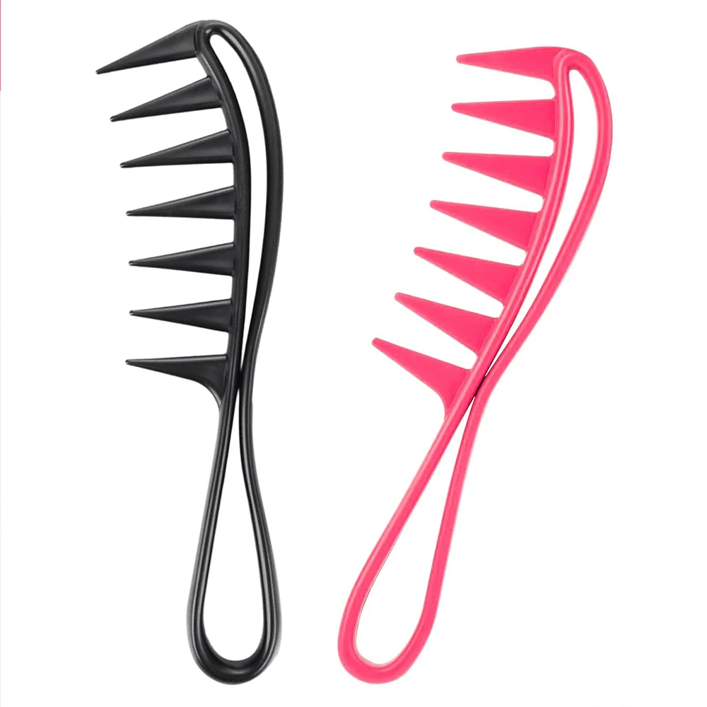 1 pçs pente de cabelo com dentes largos shun pente de remoção de cabelo adequado cabelo seco molhado escova adequada barbeiro ferramentas estilo salão de beleza