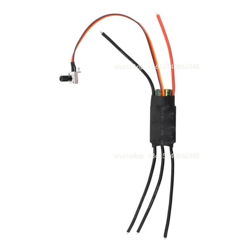 Brushless 30A60A ESC Brushless Motor Driver DIY Fan Retrofit Single Bidirectional Self-starting ESC