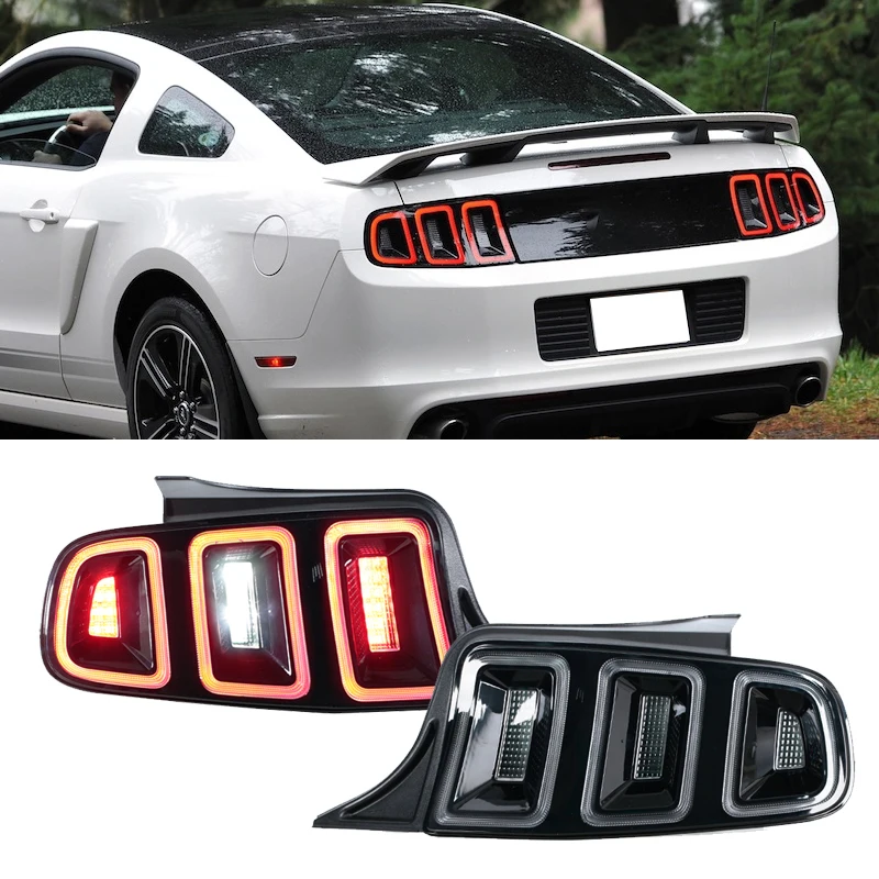 

White LED Taillight For Ford Mustang 2010 2011-2013 2014 Brake Reverse Light Steering Signal Driving Light Signal Warning Light