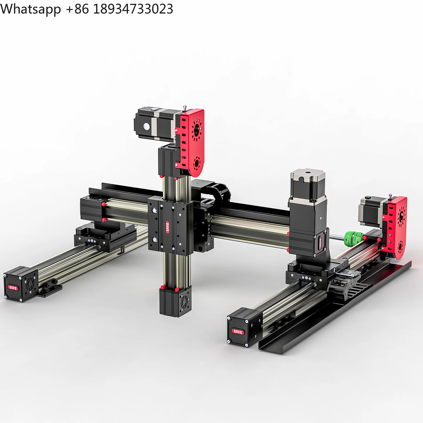QRXQ RXP45-XYZ-114 Gantry Robot 3-axis CNC Robot Machine Table Linear Guide Lathe Machine Attachments Custom XYZ Slide Gantry