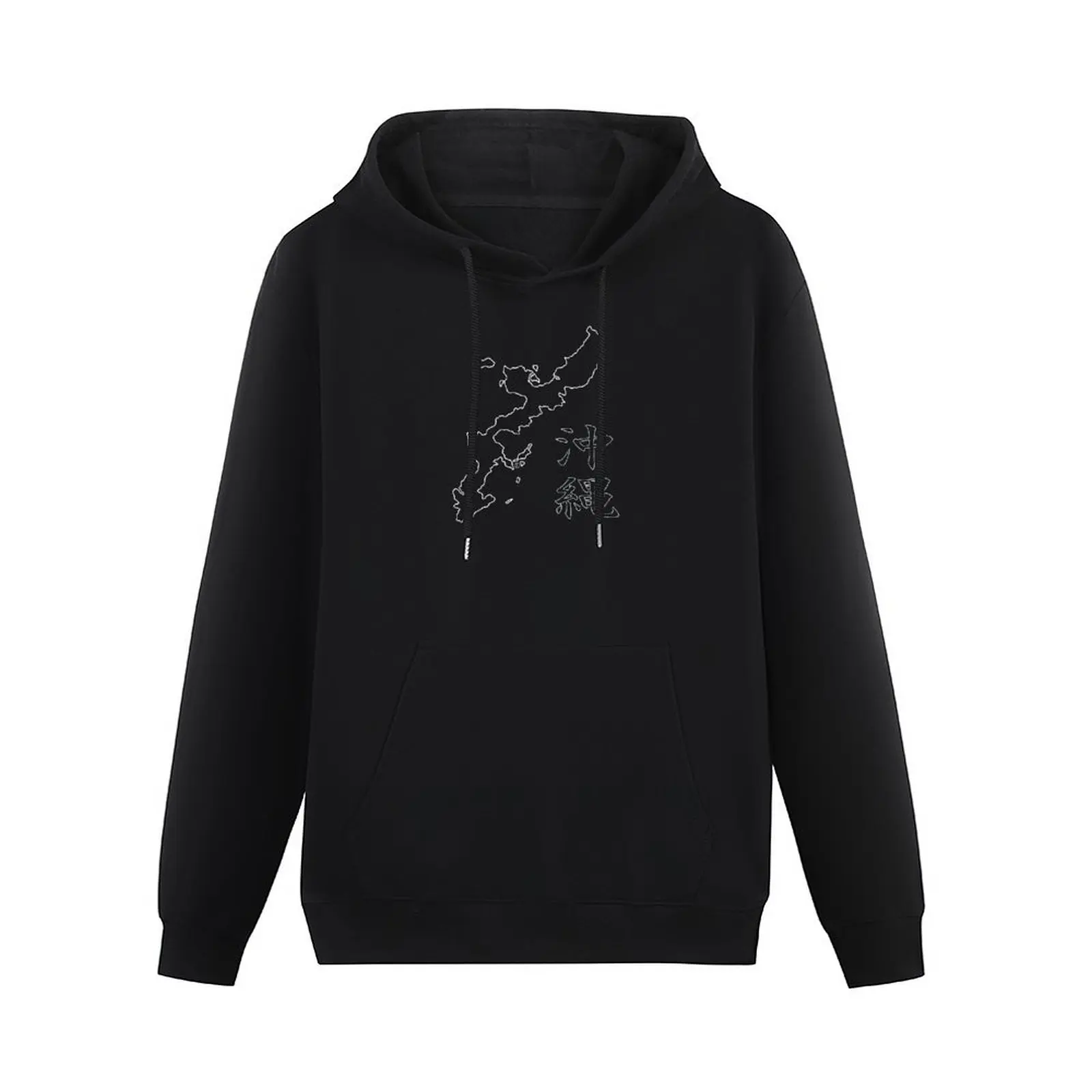 Okinawa, Japan - White Outline Pullover Hoodie fashion men oversized hoodie