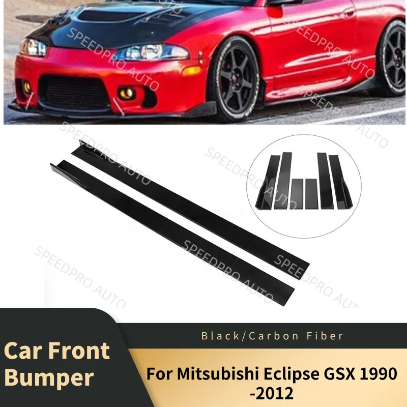 Faldones laterales de coche para m-itsubishi Eclipse GSX 1990-2012 78,7 ''extensión inferior divisor Panel difusor cuerpo kit estilo Exterior
