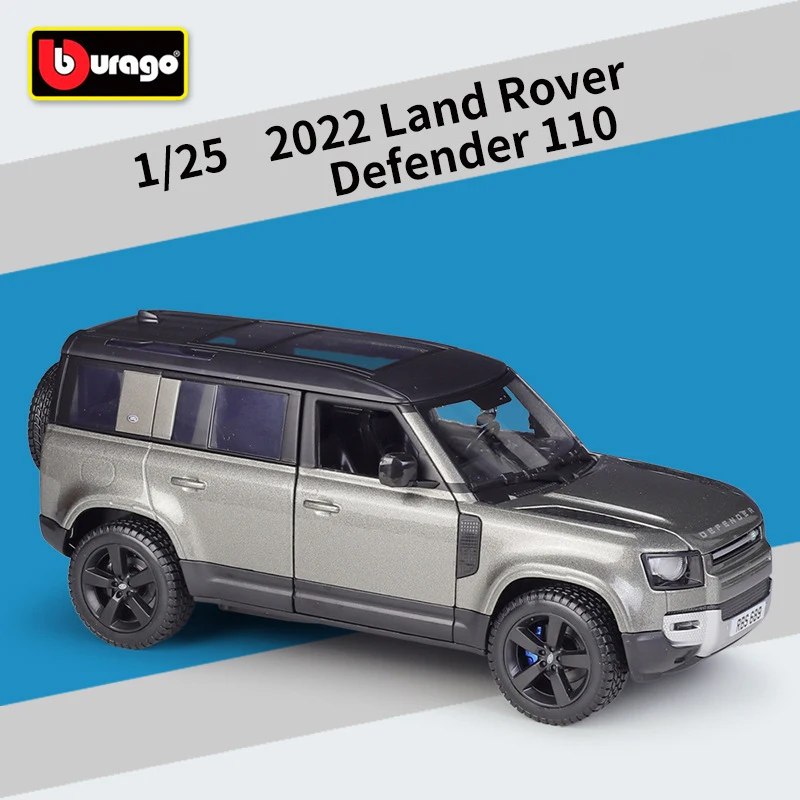 Bburago 1:24 Land Rover Defender 110 SUV Samochód ze Stopu Odlewany i Zabawki Pojazdy Model Samochodu Miniaturowy Model Samochodu Zabawka dla Dzieci