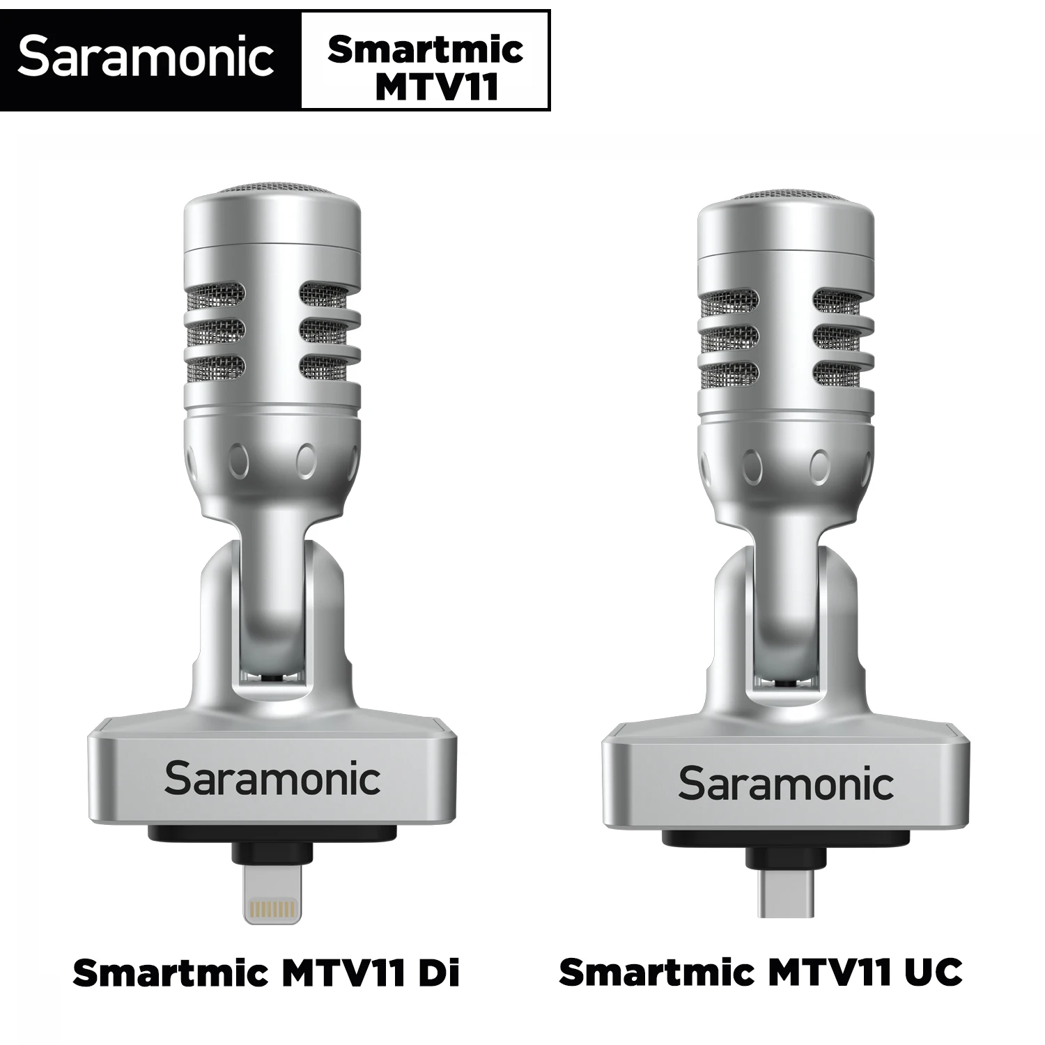 

Saramonic SmartMic MTV11 Di/UC Condenser Plug and Play Microphone for iPhone Android PC Laptop Streaming Youtube Recording Vlog