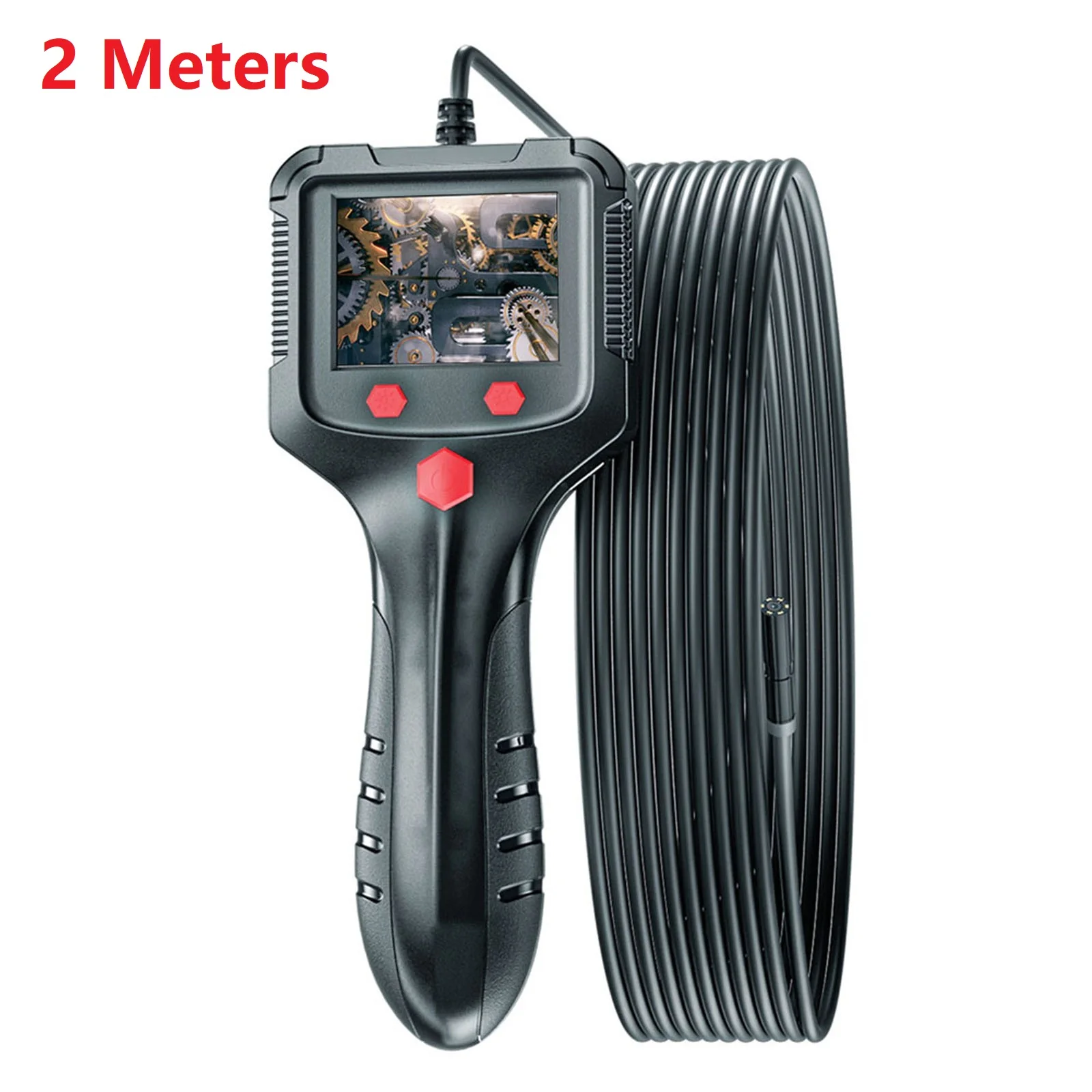 

High Definition Borescope with Large 2 4 Inch Screen Water Resistant Probe and Flexible Cable for Detailed Pipe Inspections