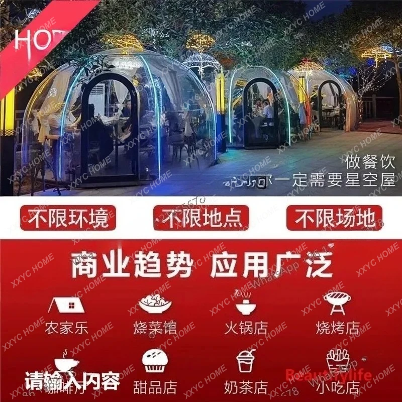 L Restaurant B & B Scenic Area The same fully transparent movable sun room outdoor tent