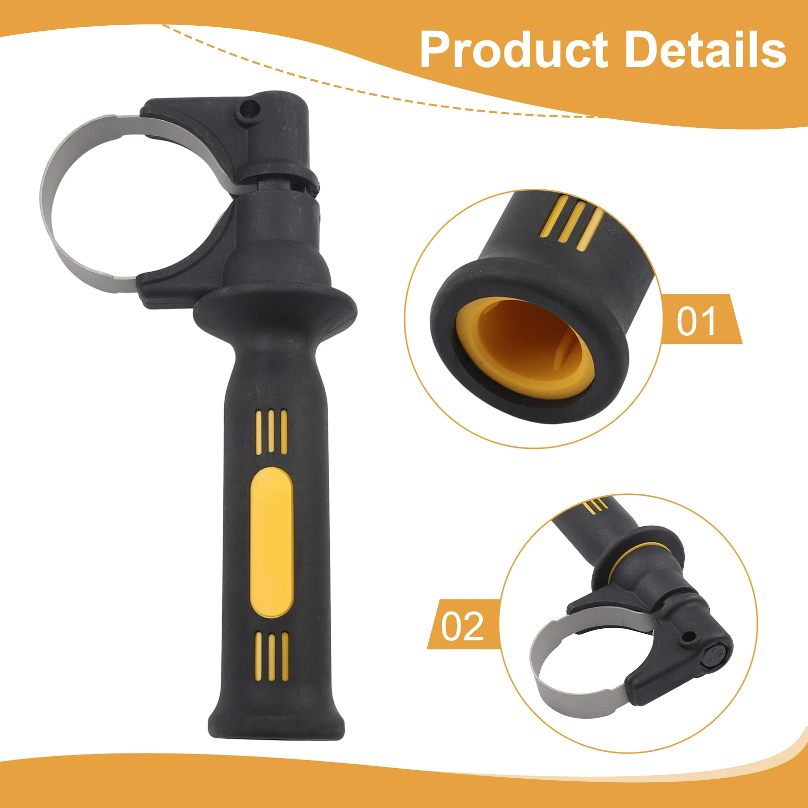 for DCH253 DCH213 Hammer Drill N112156 Side Handle DCH274 drill side handle N112156 DCH273 for anti-vibration and secure grip