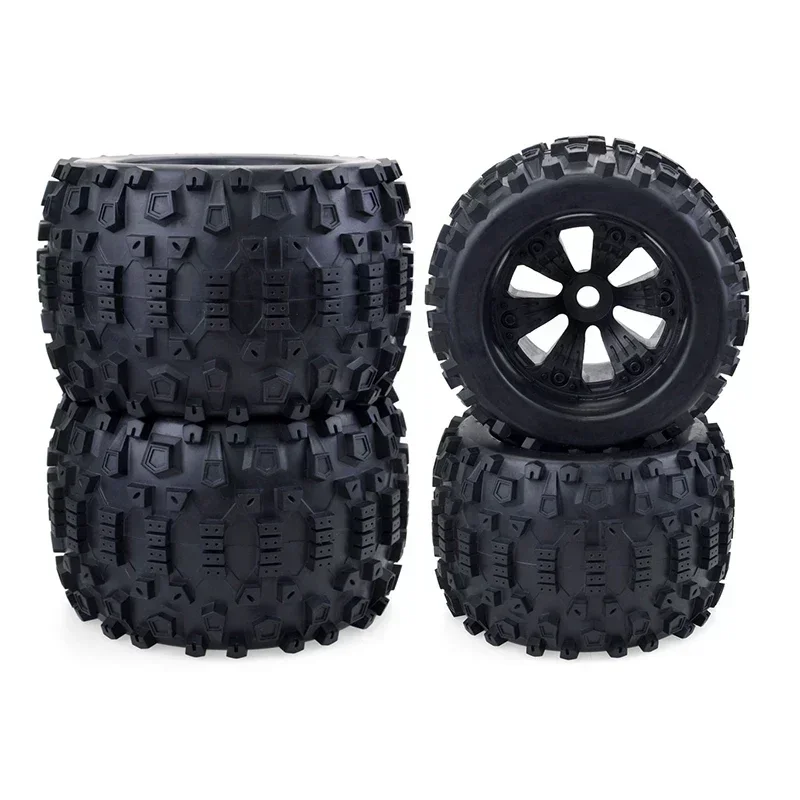 ZD 2 Pneus de Roda RC 170MM para Monster Truck, Pneu com Hexágono de Cubo de 17mm para Carros RC Off-Road 1/8 HPI Redcat Rovan Savage