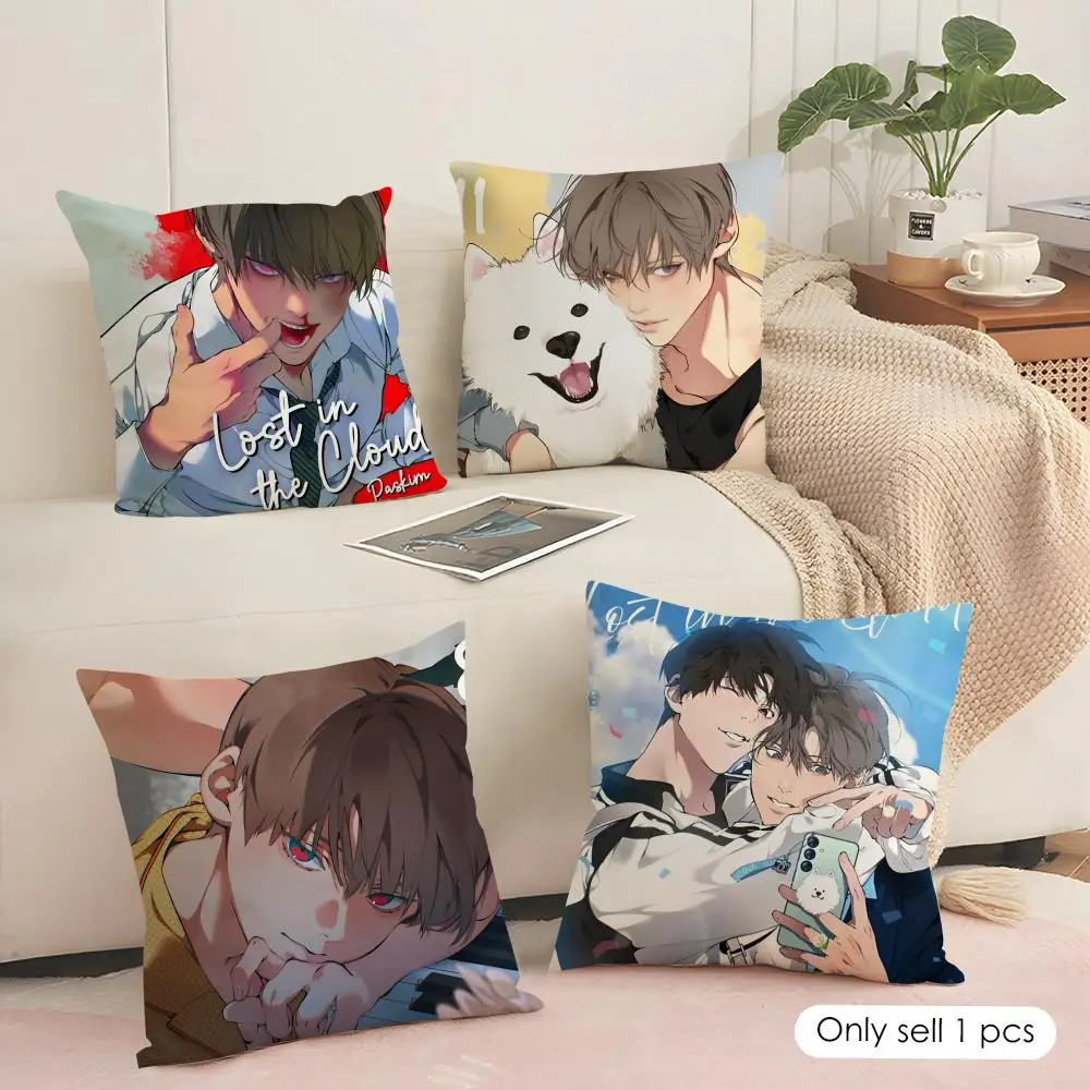 Anime L-Lost In The Cloud boyS Cushion Cover Pillowcase Ultra Soft Skin Friendly Fabric Cloud Like Comfort & Concealed Zipper