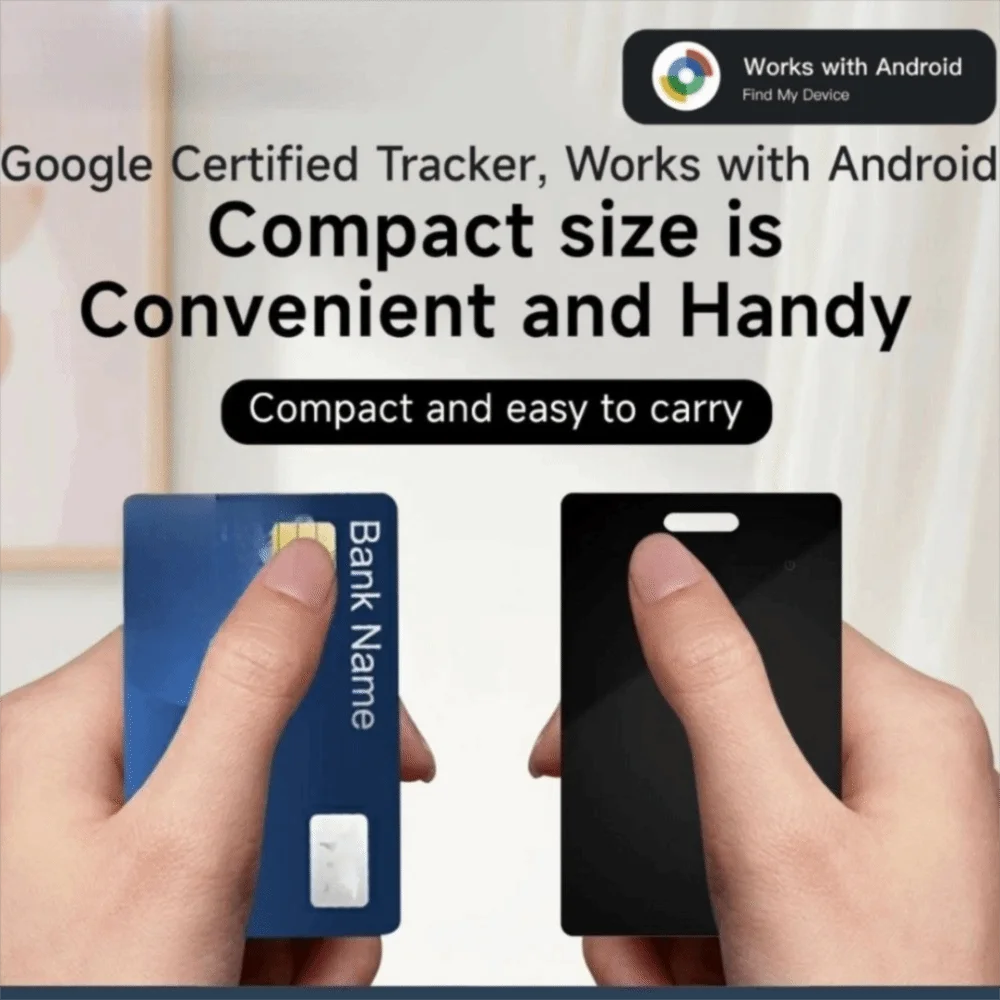 

Wireless Charge Wallet Tracker Card Thin Key Bag Luggage Pet Google GPS Tracker IP68 Smart Tag Wallet Anti Loss Device