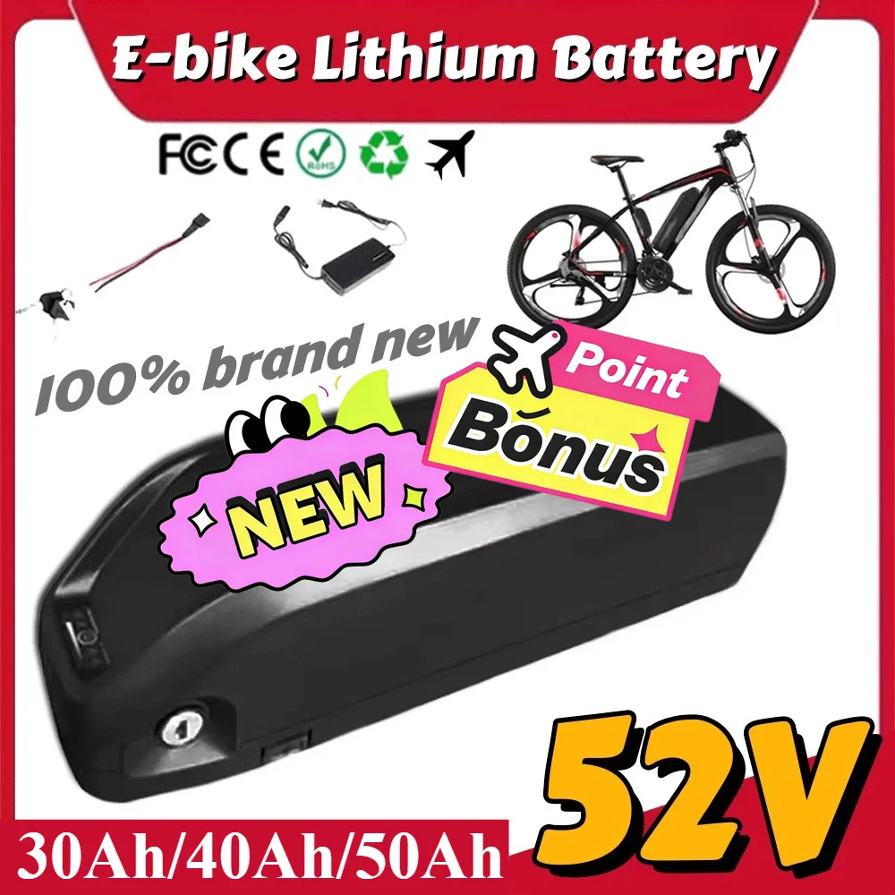 🚧New Original 52V Hailong Battery polyester DP-9, BMS 18650 cell, lithium-ion 52V 50AH battery pack