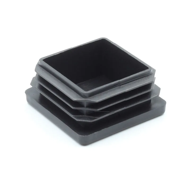 Square Plastic White/Black Blanking End Cap Tube Pipe Insert Plug Bung Chair Table Feet Cap living room furniture bed frame