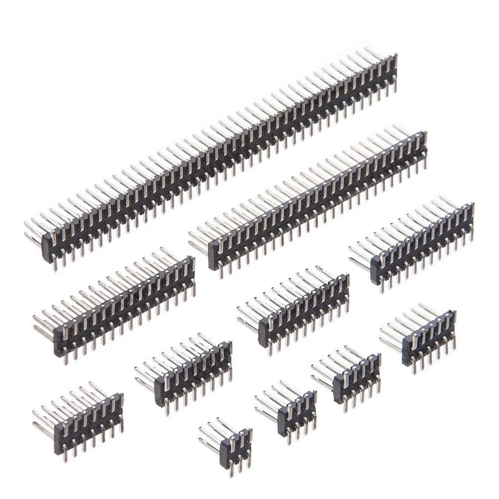 1.27mm SMT 2*3/4/5/6/7 1.27mm 3-50P 1.27 Double Row Male Breakaway PCB Board Pin Header Connector Pinheader 12/15/20/40P