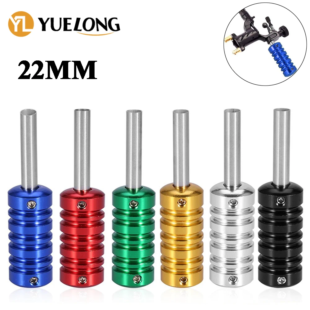 

22mm Aluminum Alloy Tattoo Grip Tube with Back Stem 6 Color for Tattoo Gun Machine Hand Grips Body Art Tattoo Tool Accessories