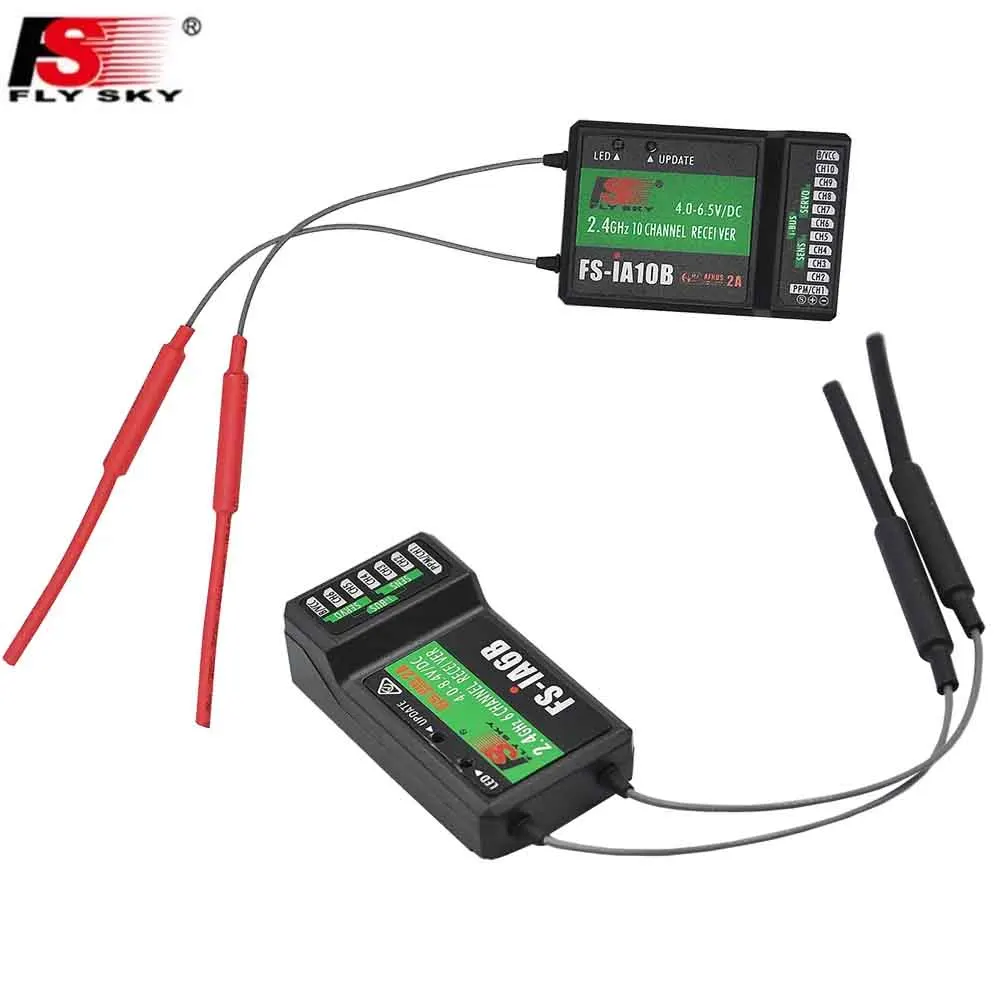FLYSKY FS-i6S 10CH 2.4G Radio Transmitter with FS-iA6B FS-iA10B Receiver for RC Drone Car Boat Aircraft view 2