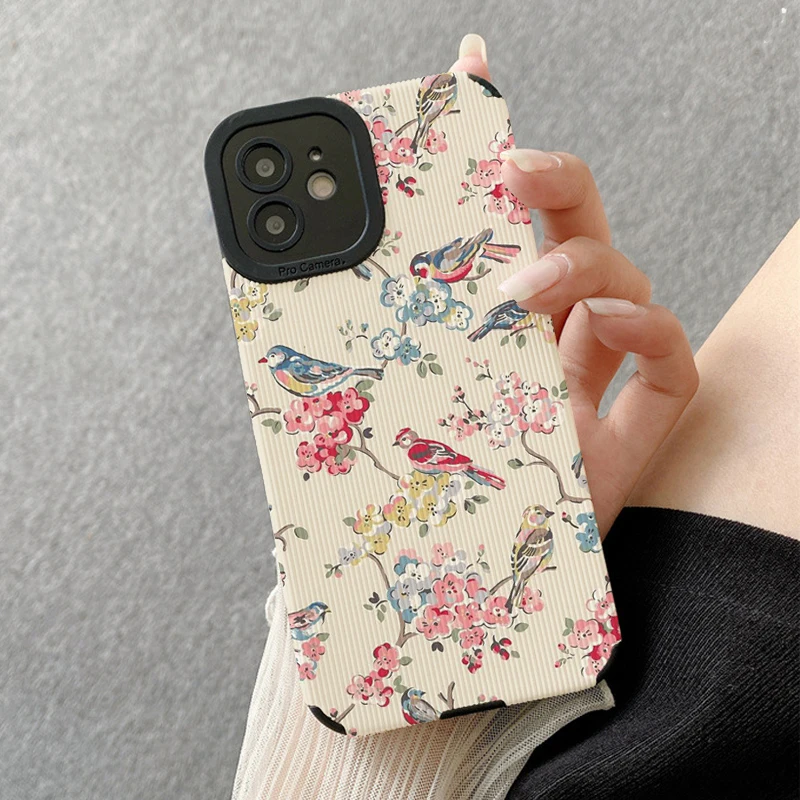 Watercolor Bird Phone Case for Iphone 11 Pro Max 12 13 Iphone 14 Pro Max Iphone 15 Pro Max Case