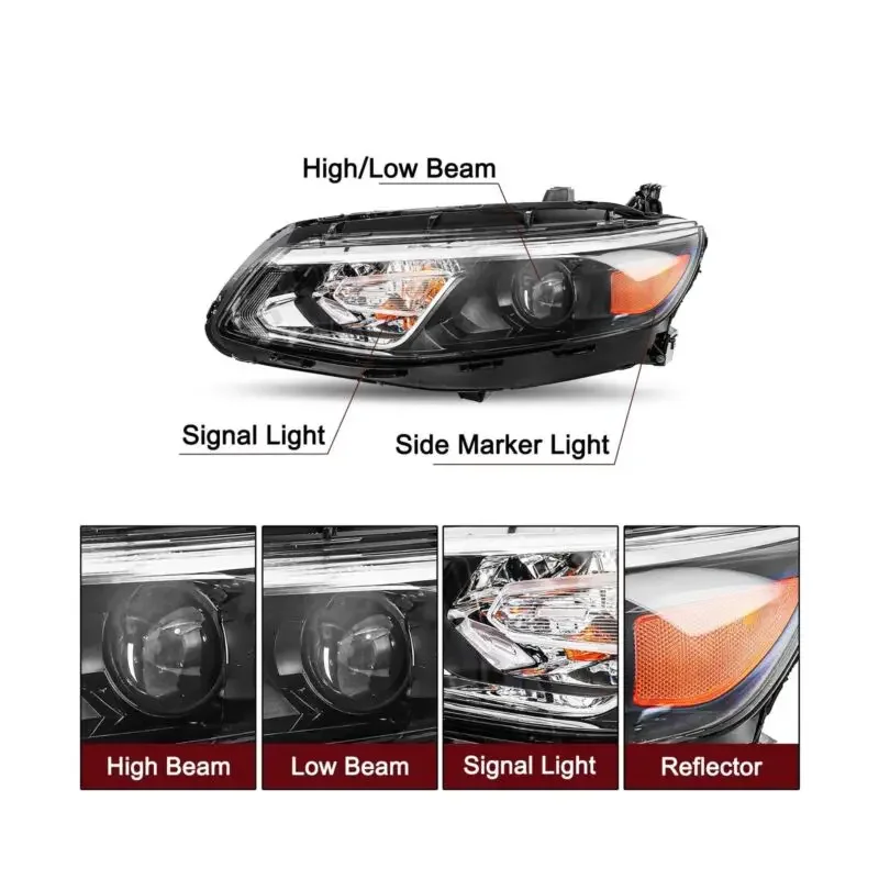 JSBOYAT Bulbs Included Headlight Assembly Replacement Chevrolet Headlamp Passenger and Driver Side