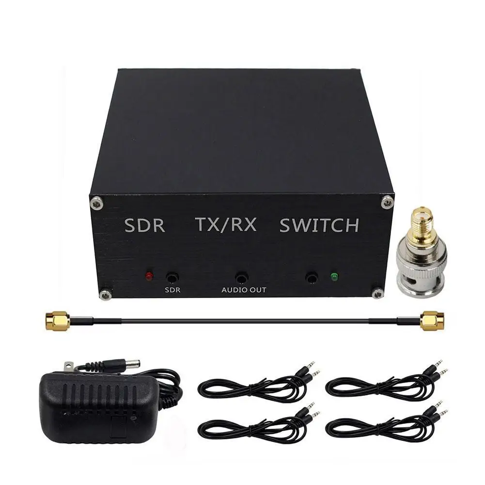 Antenna Sharer SDR Transceiver TR Switch 100W DC 160MHz Aluminum Alloy Box Device With PTT Control Line Receiver