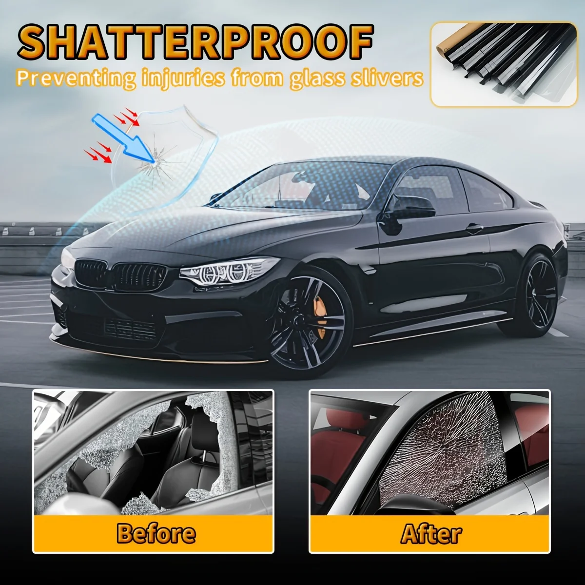 50CMx3M Nano Ceramic Glass Film Heat Resistant Water Repellent Scratch Proof Clear Coating for Home Auto Glass