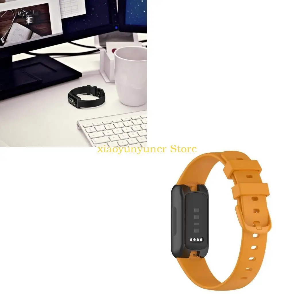 P9JB Comfortable Silicone Strap Adjustable Watch Band Replacement for fitbit inspire3