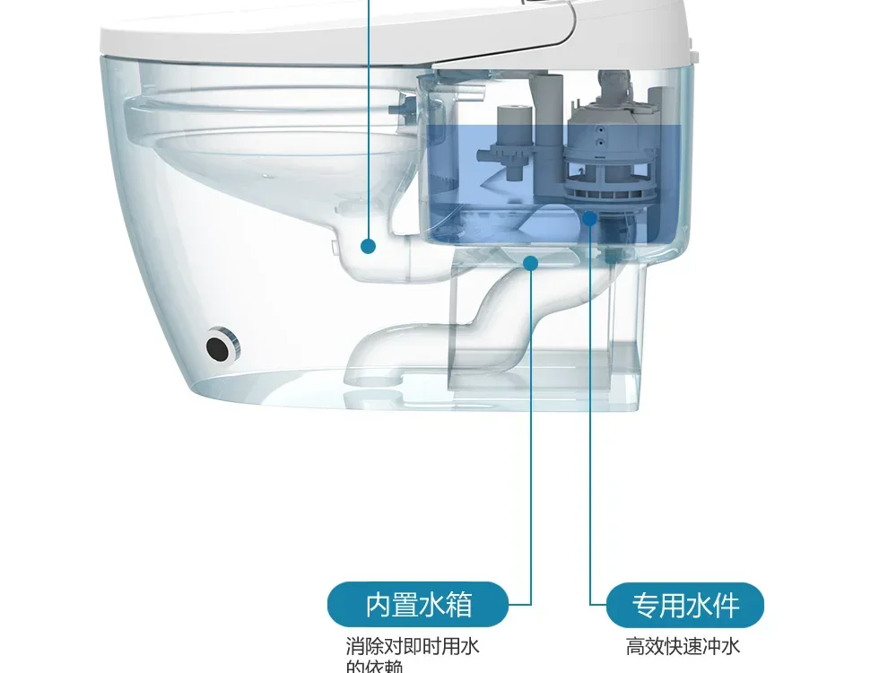 Безводный ограничитель давления в ванной комнате, умный туалет, встроенный автоматический мгновенный нагрев, бытовой электрический туалет