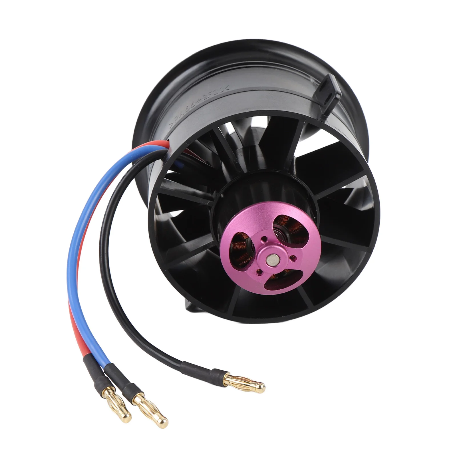 Ventilador canalizado modelo de aeronave de 12 lâminas EDF 80mm Ventilador canalizado Desempenho ideal 119A 25,2V 6S 2000KV Eficiente para avião RC