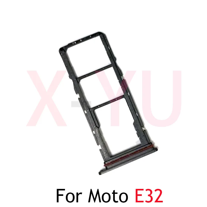 Untuk Motorola Moto E22 E22i E22S E32 E32S Slot tempat baki kartu SIM suku cadang perbaikan pengganti adaptor