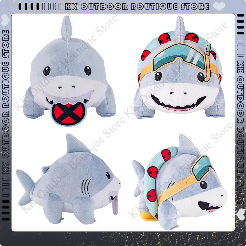 Jeff The Land Shark Toy Jeff Plush Cute Plushie Cartoon Shark Online Star Home Decor Pillow Doll Children's Gift Custom