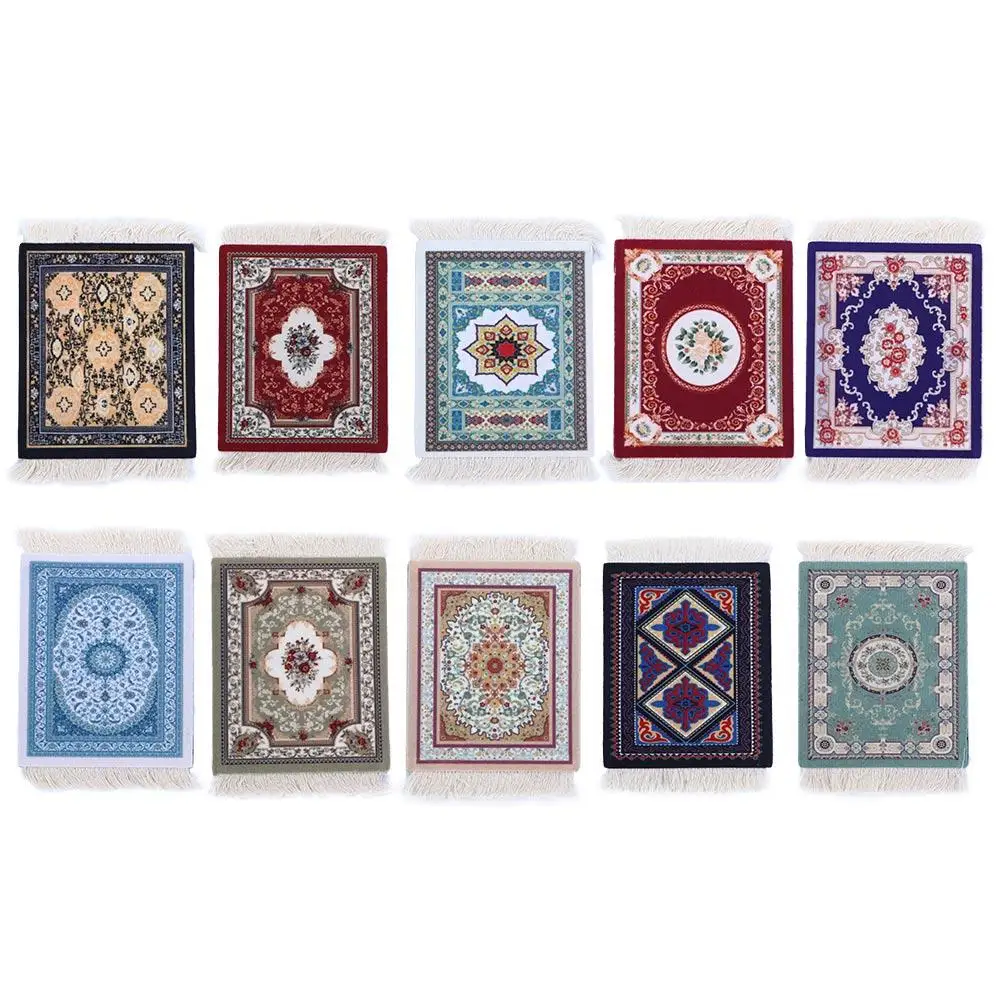 Photo Props Heat-resistant Table Decor Persian style kitchen accessories Retro Pattern Cup Pads Table Mat Coaster Placemat