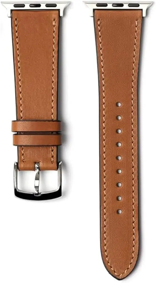 

Premium Leather Watch Bands Compatible with Apple Watch 44mm 40mm 41mm 42mm 45mm 46mm 49mm for Men and Women