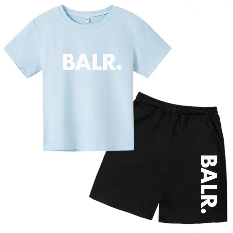

T-shirt d'été pour enfants, manches courtes + pantalons courts, conçus pour les garçons et les filles de 7 à 13 ans, ensemble de